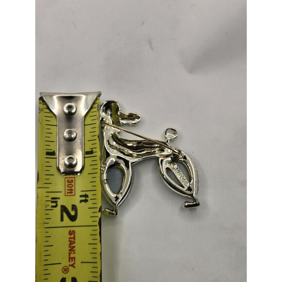 Vintage Marboux by Marcel Boucher Poodle Dog Brooch ‑ Titanium Tone ‑ Signed Ani - Picture 6 of 7